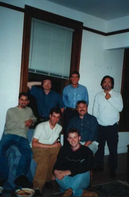 GE CF34 engineering team — group photo of the analysis team at General Electric Cincinnati