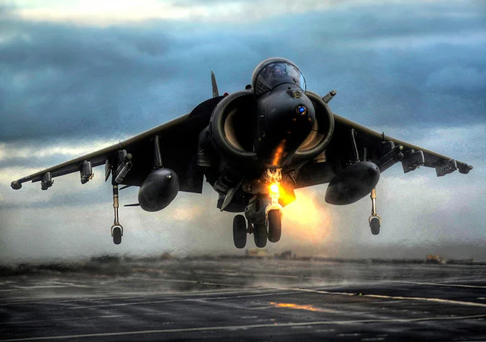 Royal Air Force Harrier aircraft
