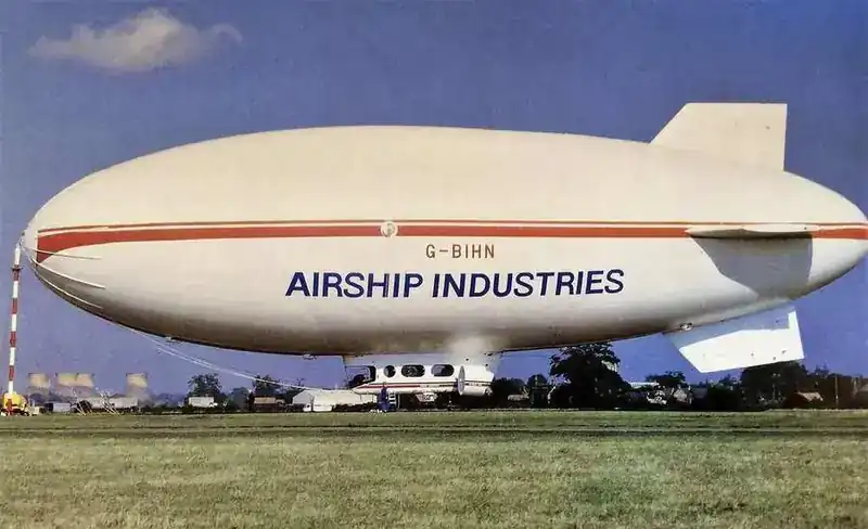 Skyship 600 G-BIHN Airship Industries non-rigid airship on airfield