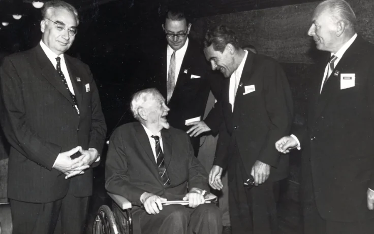 Stephen Timoshenko with colleagues